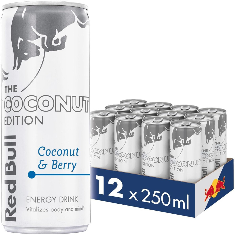 (Red Bull Energy Drink Coconut and Berry Edition 250 ml x12) Red Bull Energy Drink 250 ml x12