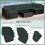 Outsunny Outsunny Garden Rattan Sofa Set Polyester Cover Replacement No Cushion Grey 3