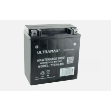 Genuine Ultra Max YTX16-BS, 12V 14AH, 200 CCA Motorbike Motorcycle Battery