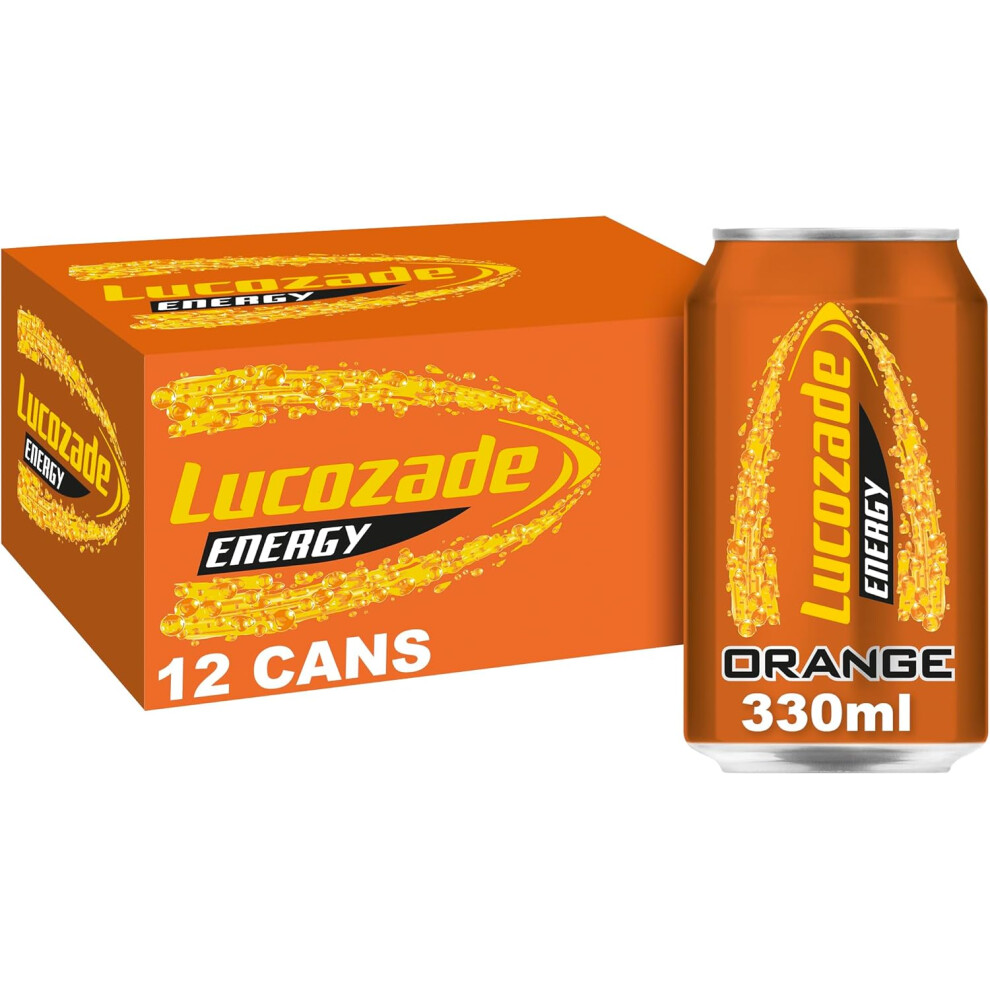 (Lucozade Energy Drink Orange 12x330ml) Lucozade Energy Drink Orange 12x330ml