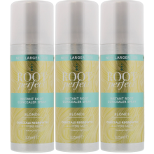 3 x 125ml Root Perfect Instant Root Concealer Spray - Blonde