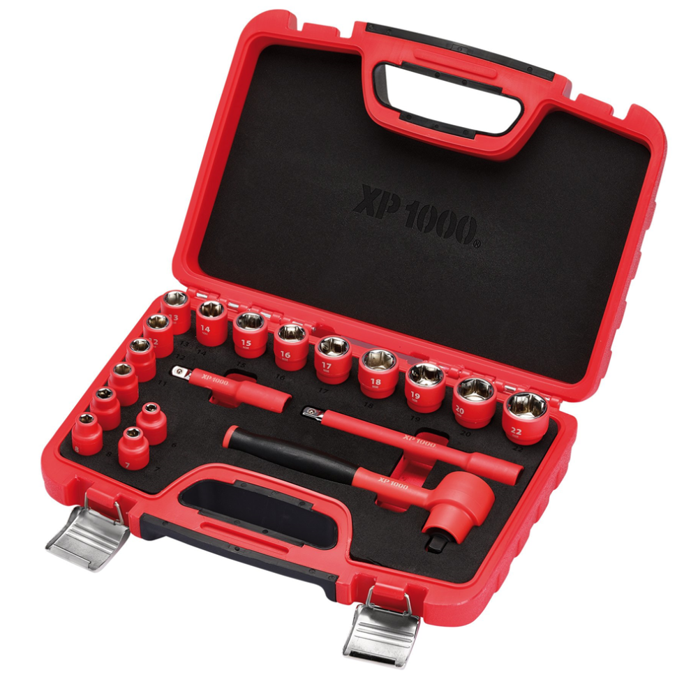 Draper Xp1000 19Pc 3/8 Vde Socket Set Xp1000ã Vde Metric Socket Set, 3/8" Sq. Dr. (19 Piece) - Image 8