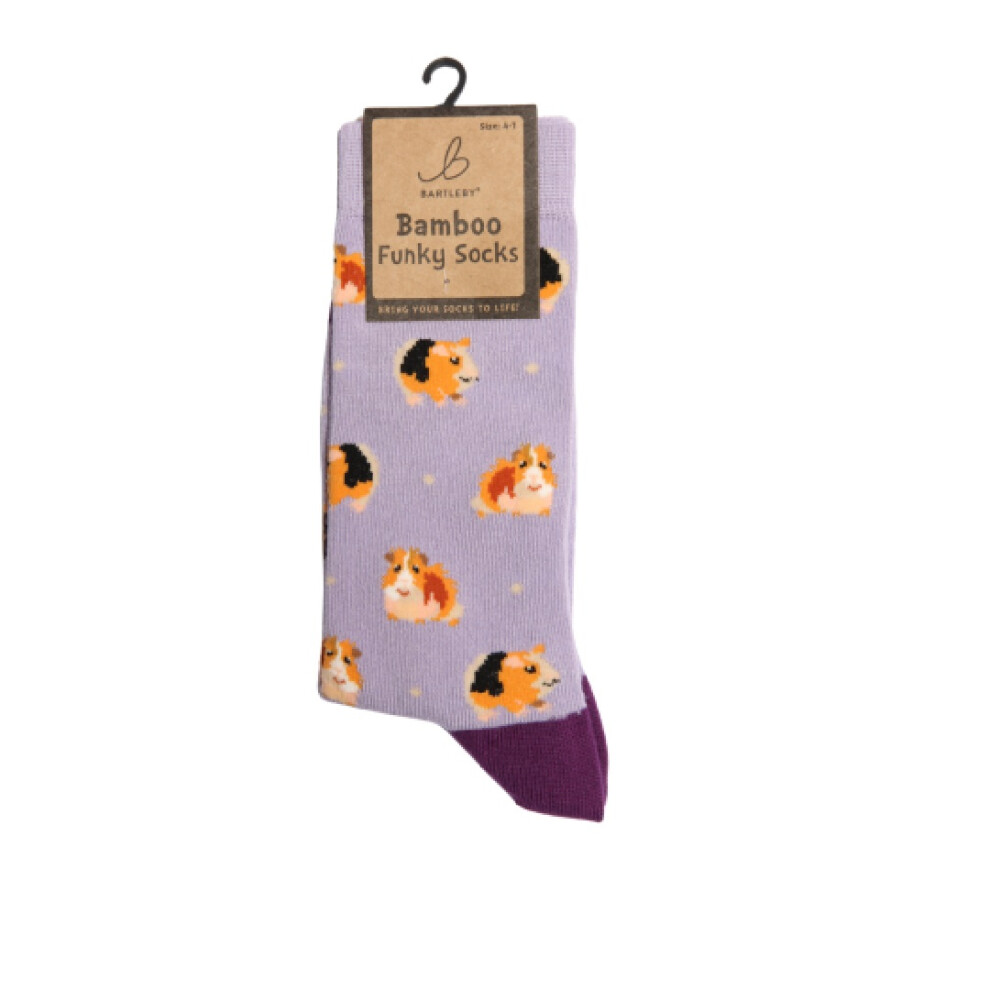 Bartleby Ladies Funky Bamboo Socks Guinea Pig Size 4-7