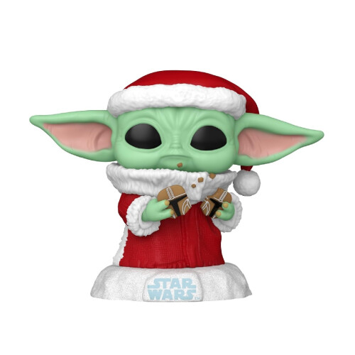 Funko Funko Pop Star Wars Mandalorian Holiday Grogu Figure 747