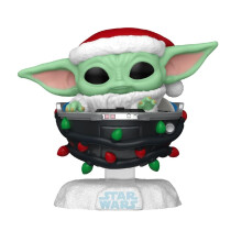 Funko Pop Star Wars Mandalorian Holiday Grogu Pram Figure 746