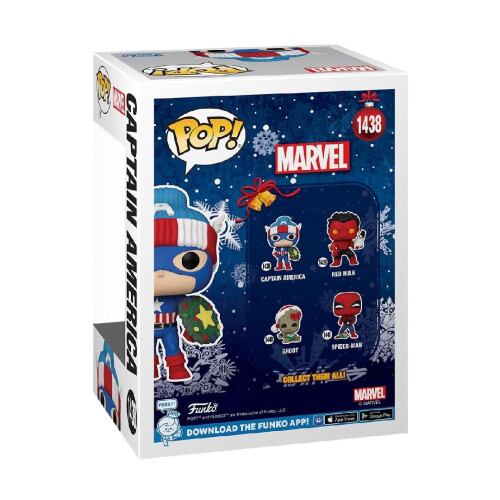 Funko Funko Pop Marvel Holiday Captain America Figure 1438 2