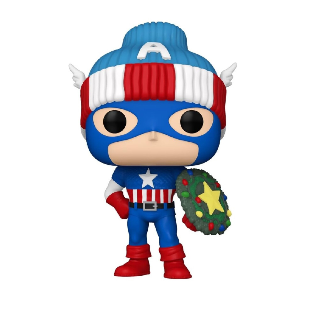 Funko Pop Marvel Holiday Captain America Figure 1438