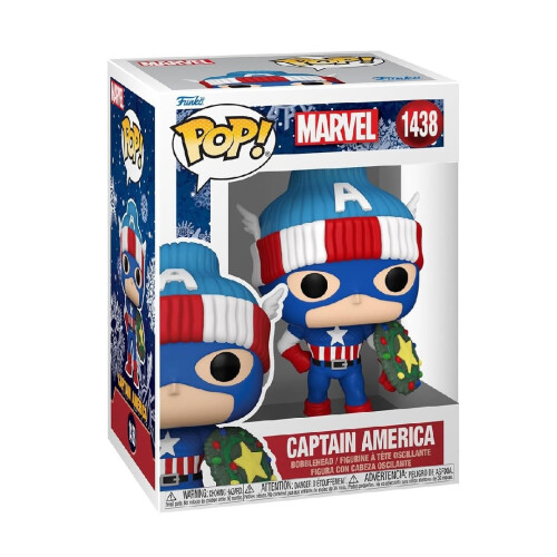 Funko Funko Pop Marvel Holiday Captain America Figure 1438 1