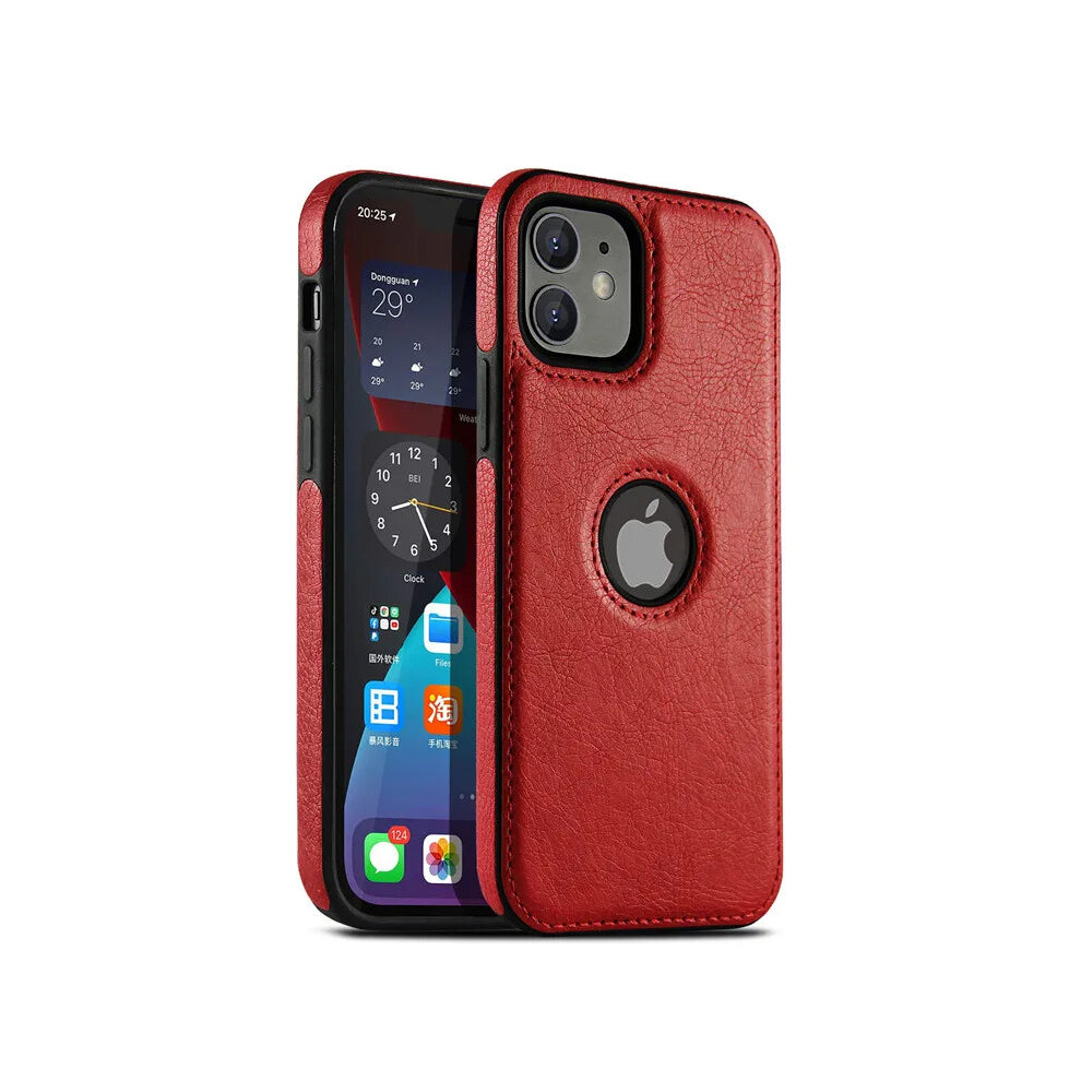 Photos - Case Ultra Thin Slim Leather Phone For iPhone 14 13 12 11 Pro Max(Red, For iPhone 15 Plus)