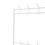 Living And Home 4 Tier Shoe Rack with Coat Hanger White 4