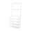 Living And Home 4 Tier Shoe Rack with Coat Hanger White 3