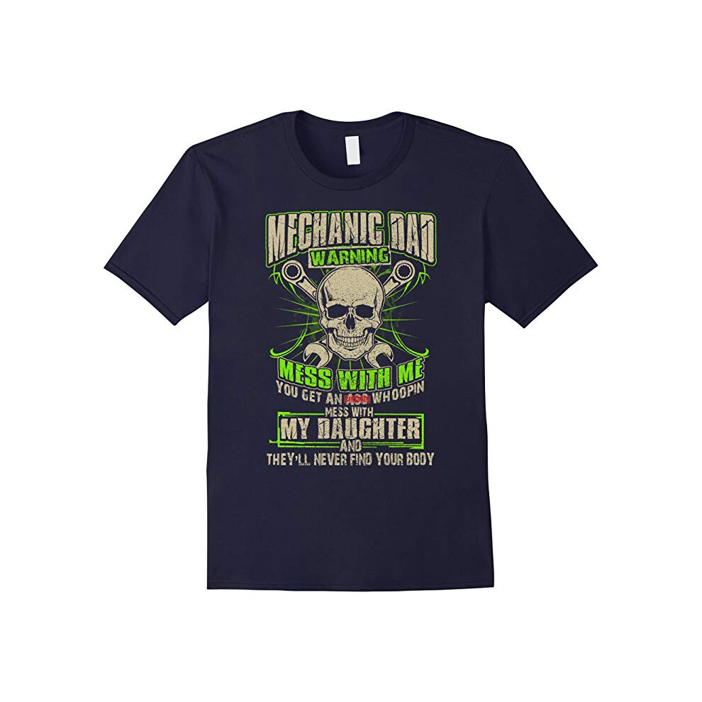 (XXXL) Mechanic Dad â Mess With Me, Mess With My Daughter-Father's Day