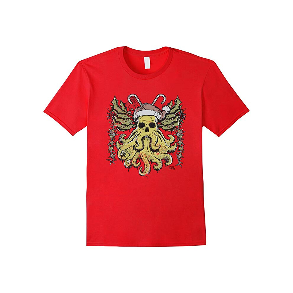 (M) Captain RibMan â Cthulhu Lovecraft Horror Christmas TShirt-Father's Day