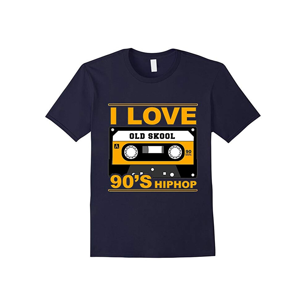 (M) [HOT] I Love Old Skool 90's Hip Hop Music T-Shirt-Father's Day