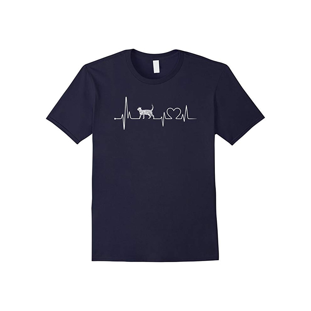 (XXXL) Bengal Cat Love â Heartbeat hot T-shirt-Father's Day