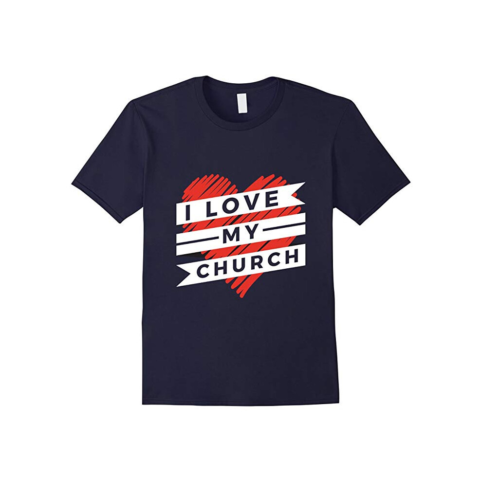 (XXL) I Love My Church T-Shirt-Father's Day