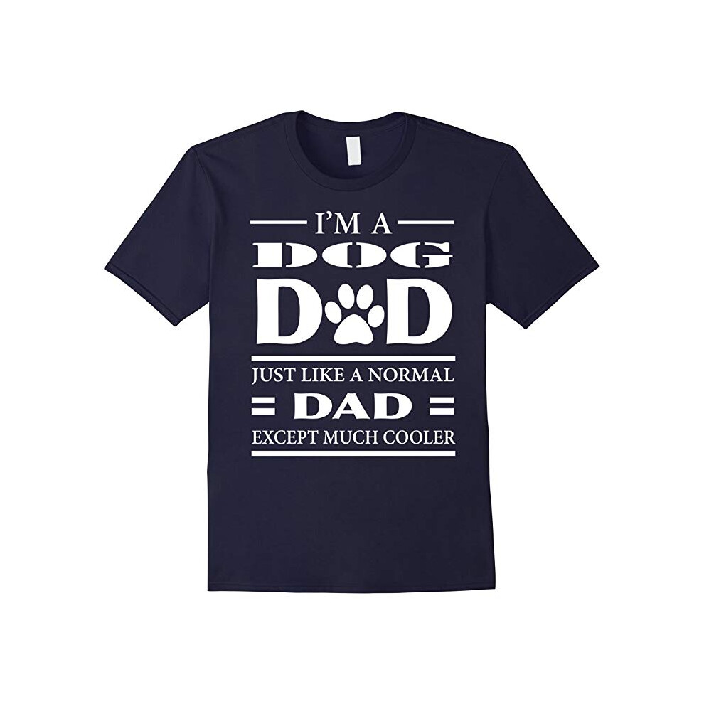 (S) Men's Best DOGFATHER DOG DAD T-Shirt for FATHERS who love DOGS-Father's Day