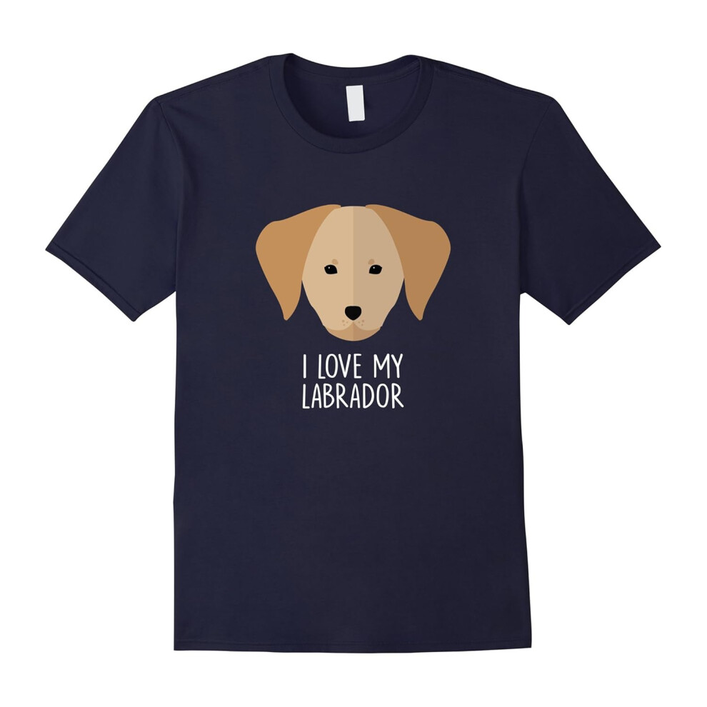 (XXXL) I Love My Labrador T Shirt â Cute Lab Puppy Dog Owner Tee-Father's Day