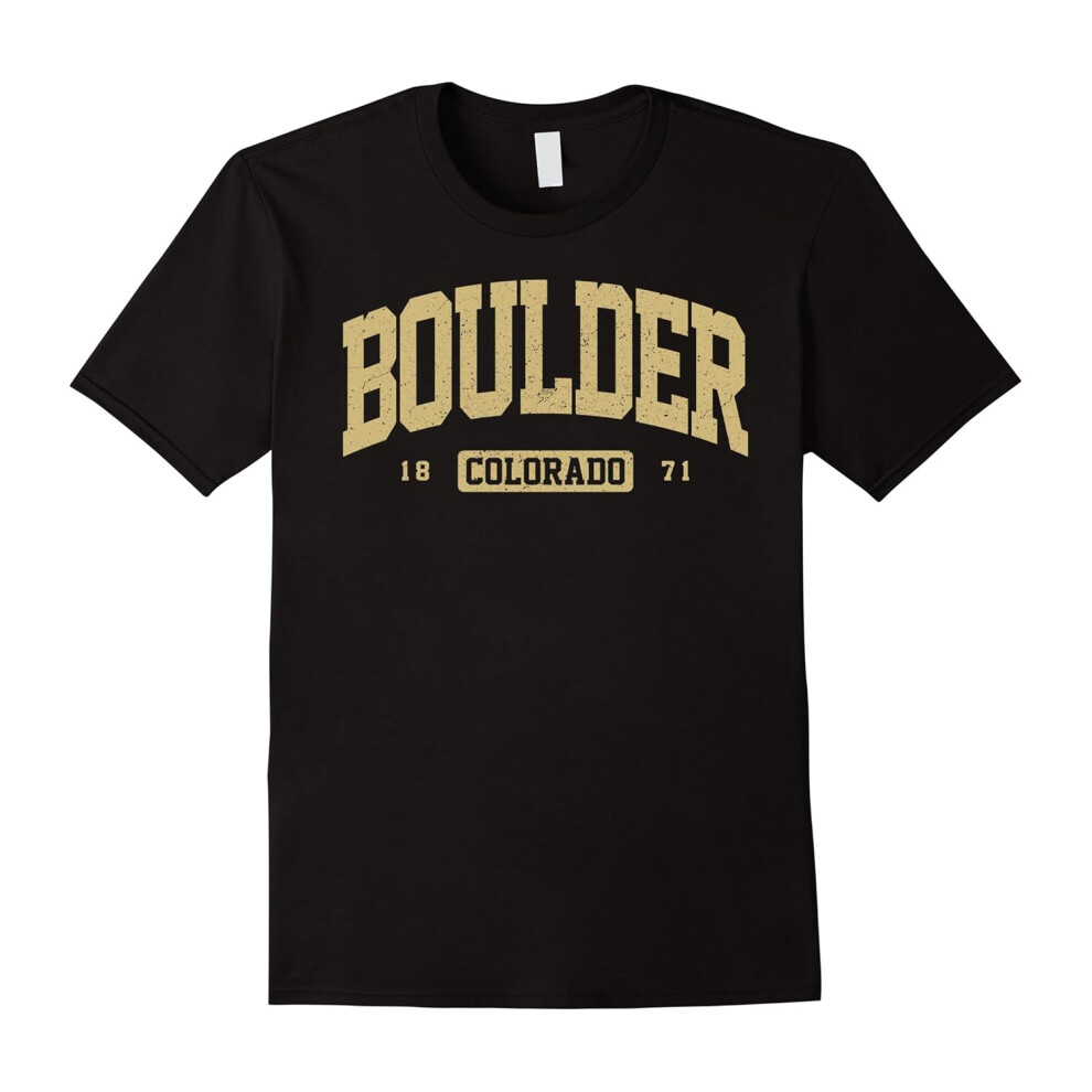 (XL) Vintage Boulder T-Shirt, Boulder Gifts for Men Women & Kids-Father's Day