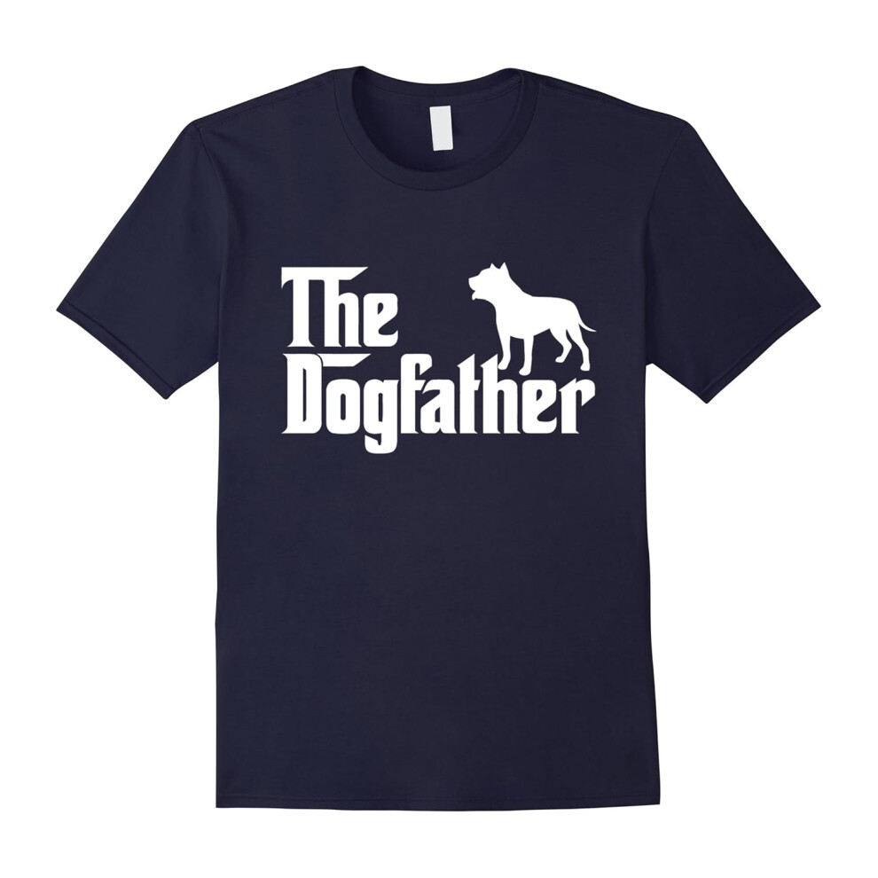 (M) Dog Lover Dad Father's Day â The Dogfather Funny T-Shirt-Father's Day