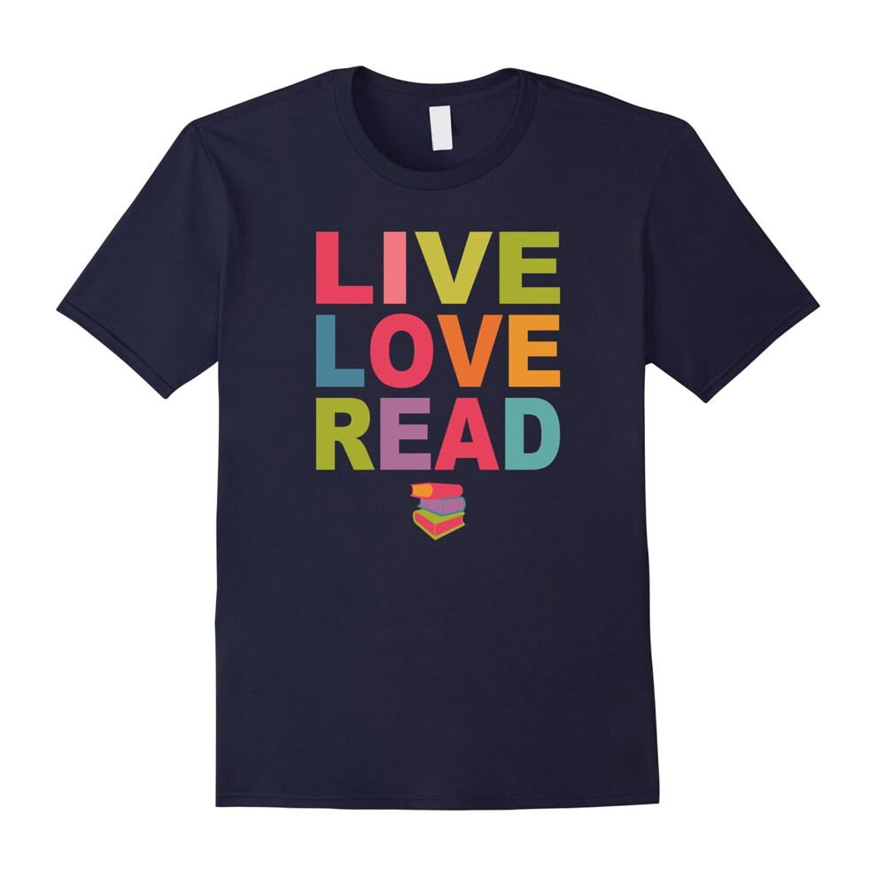 (S) Live Love Read Book Lover Librarian Teacher T-Shirt-Father's Day