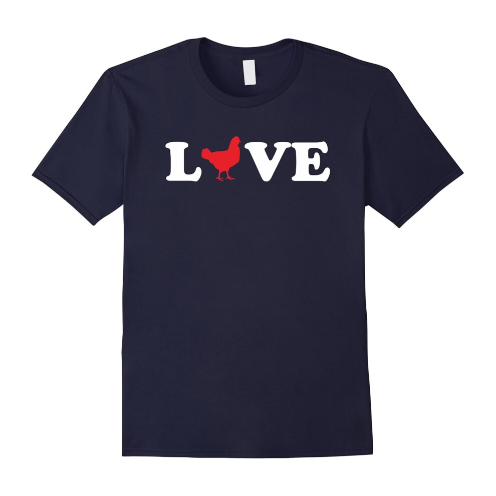 (XXL) I Love Chicken Shirt-Father's Day