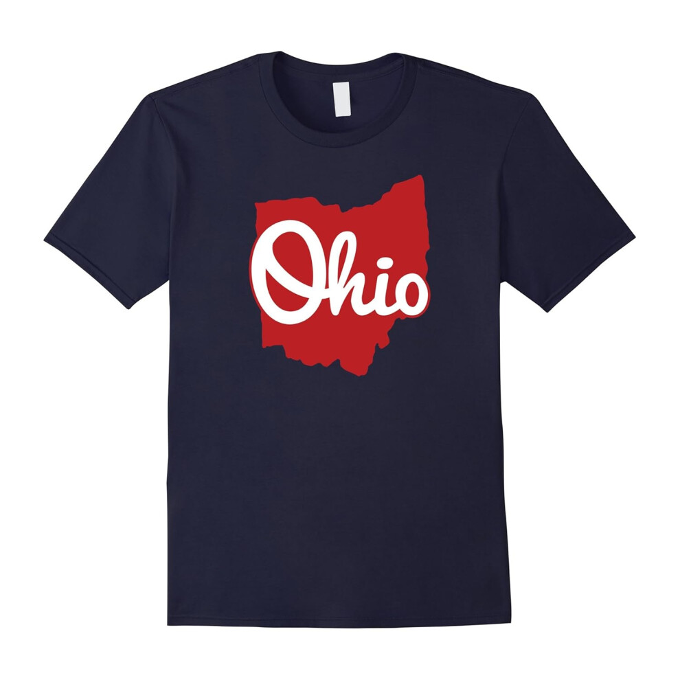 (XL) I Love My Ohio Home Script Ohio T-Shirt-Father's Day