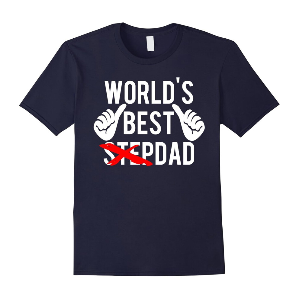 (XXL) Men's World's Best Step Dad T shirt â Fun Christmas gift idea-Father's Day