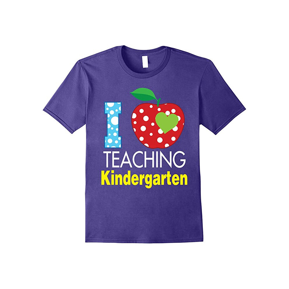 (S) I Love Teaching Kindergarten T-Shirt Teacher Back to School-Father's Day