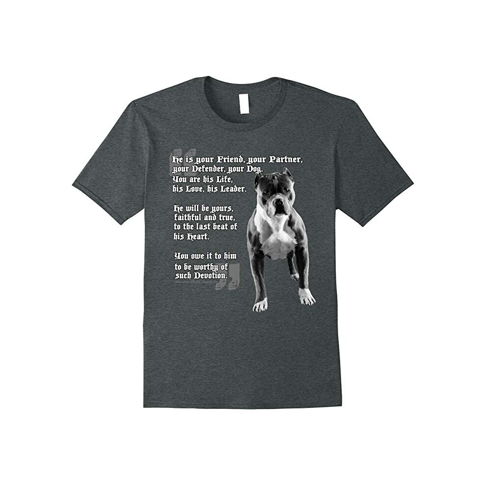 (M) Friendly pitbull poem shirt for pit bull lovers-Father's Day