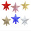 (Silver, 15cm) Christmas Tree Top Star Decorations, Shiny Gold Powder, Five-Pointed 4