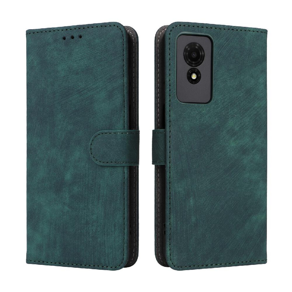 (Green) Case For Tcl 501 4G Flip Folio Wallet Pu Leather Magnetic Closure Card Slots Cover Rfid Blocking Green 764762829162