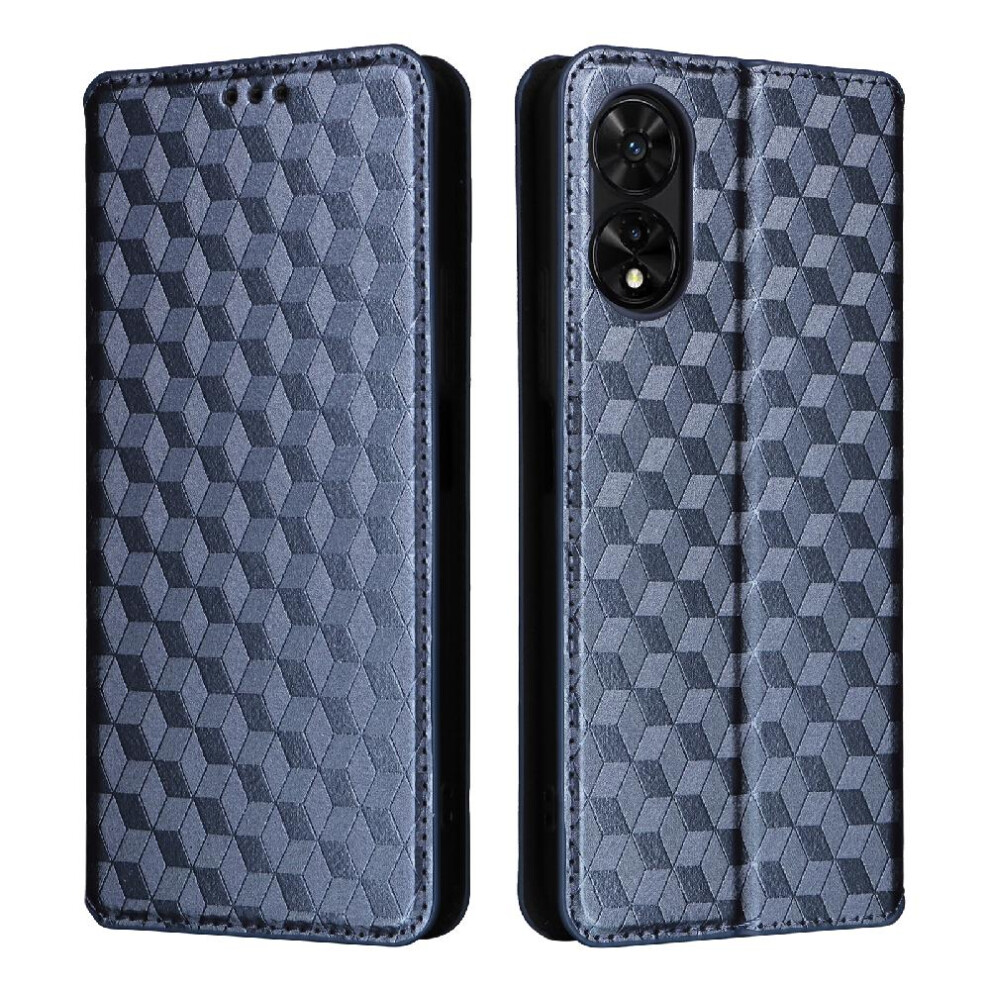 (Blue) Case For Tcl 505/T509k/T5094 Pu Leather 3D Pattern Card Slots Holder Wallet Magnetic Closure Blue 764762829803