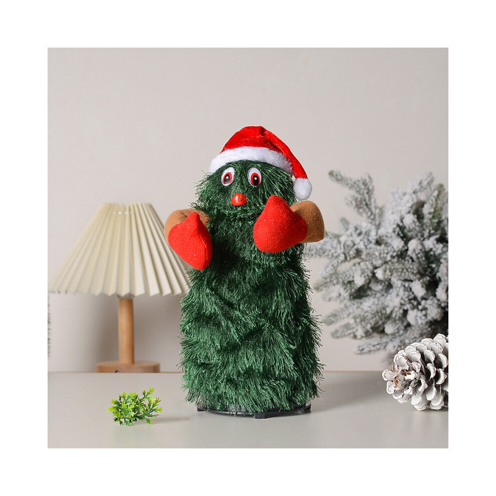 Electric Singing and Dancing Christmas Tree Plush Christmas, Animated Green Christmas Tree Christmas Decorations Christmas Gifts for Toddlers Kids (20