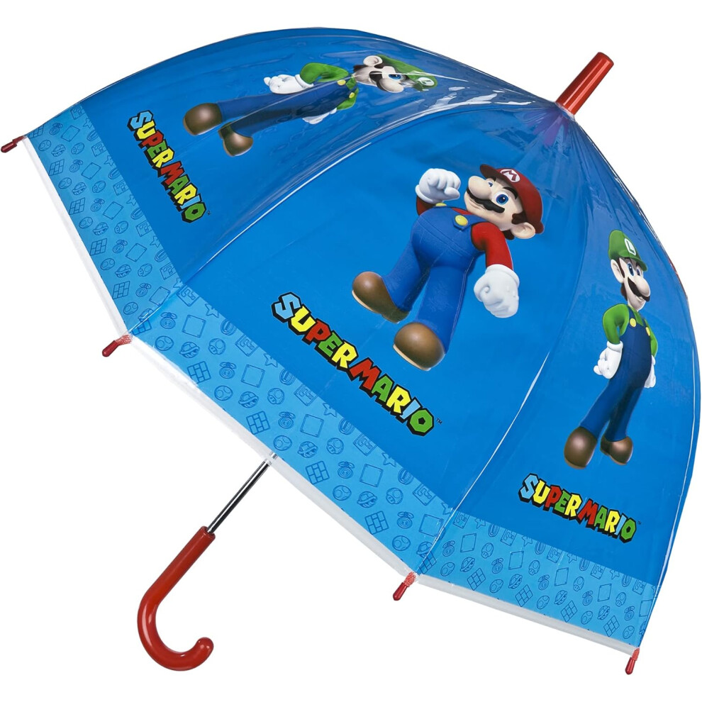 Super Mario and Luigi Blue Dome Umbrella