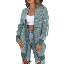 (askyblue, S) Eytino Cardigans for Women Plaid Cardigan Oversized Chunky Knit Long Sleeve Open Front Cardigan Sweaters Beige 2XL