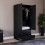 Vida Designs (Black) Glinton 2 Door 2 Drawer Wardrobe Bedroom Storage 4