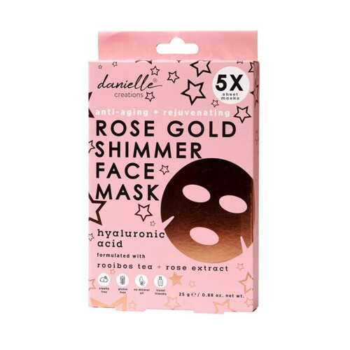 Rose Gold Shimmer Sheet Face Masks