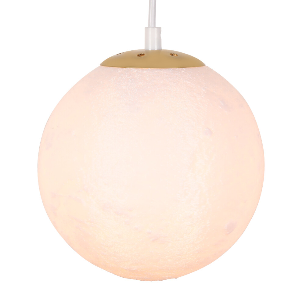 Modern Pendant Light Ball Pendant Light Retro Indoor Ceiling Light for Bedroom, Hallway, Living Room, White E27