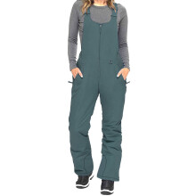 (gray, XL) Nituyy Women's Sleeveless Ski Overalls, Adjustable Shoulder Strap Jumpsuit, Side Pocket Long One-Piece Clothes