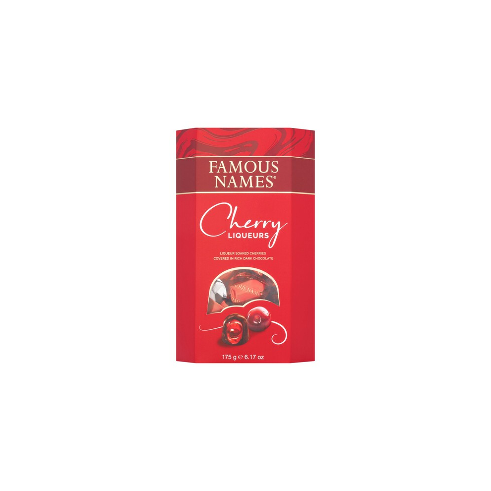 Famous Names Cherry Liqueurs Covered In Finest Dark Chocolate 1x 175g Gift Box