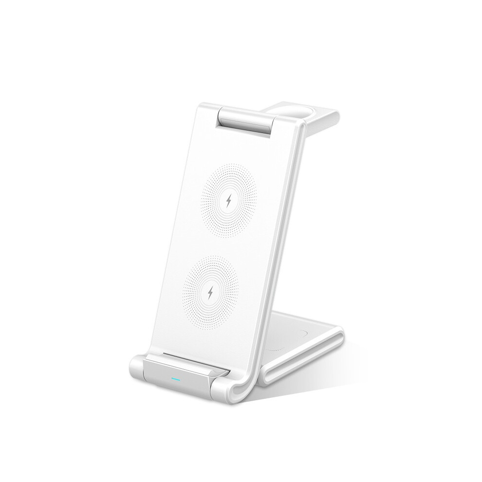 Chronus 15W Foldable Wireless Phone Charger Stand 3 In 1 Wireless Charger For Iphone, Earphones, Watch - Qi Wireless Charging Station For Apple 6976918032041