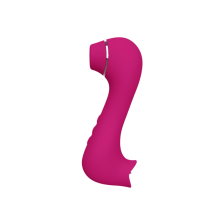 Chronus G-spot Vibrator, 2 in 1 Female Sex Toy, Clitoris Licking Dildo Sucking Vibrator with 10 Licking and Sucking Modes(pink)