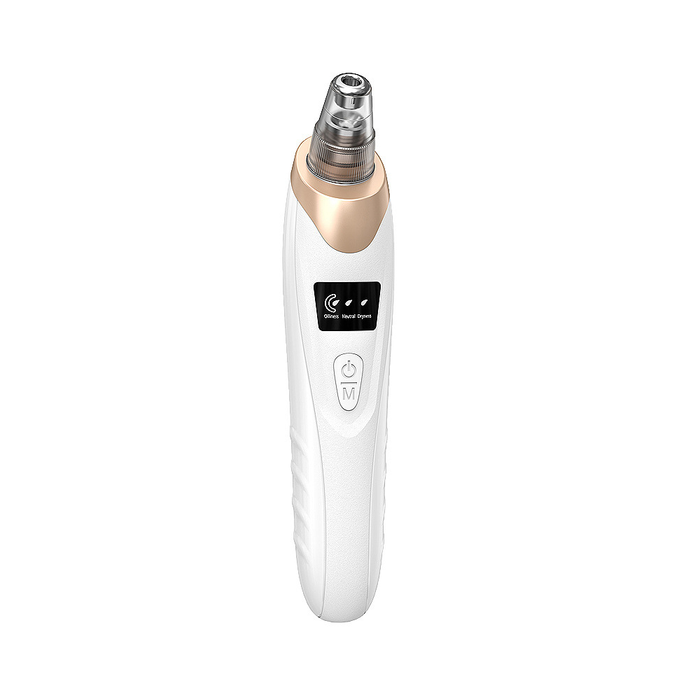 Chronus White Blackhead Remover Pore Vacuum, Facial Pore Cleaner - 5 Suction Powers, 5 Probes, For Women(White)