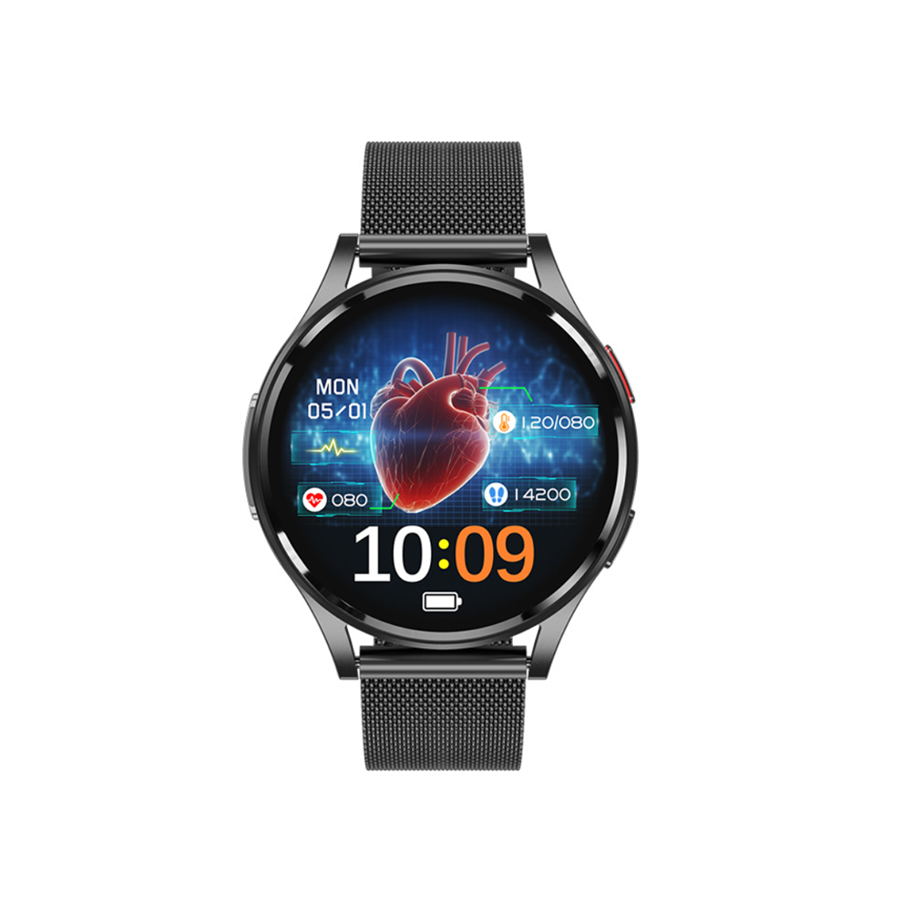 Chronus Smartwatch With Bluetooth Calling, Music Playback, Notification Alerts, And Ecg Monitoring(Black) Black 6976918031686