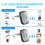 Chronus Bluetooth 5.3 Transmitter Receiver 3.5mm AUX Wireless Audio Transmitter Adapter Bluetooth Transmitter for HiFi, Home Stereo, Airplane, Gym, 3