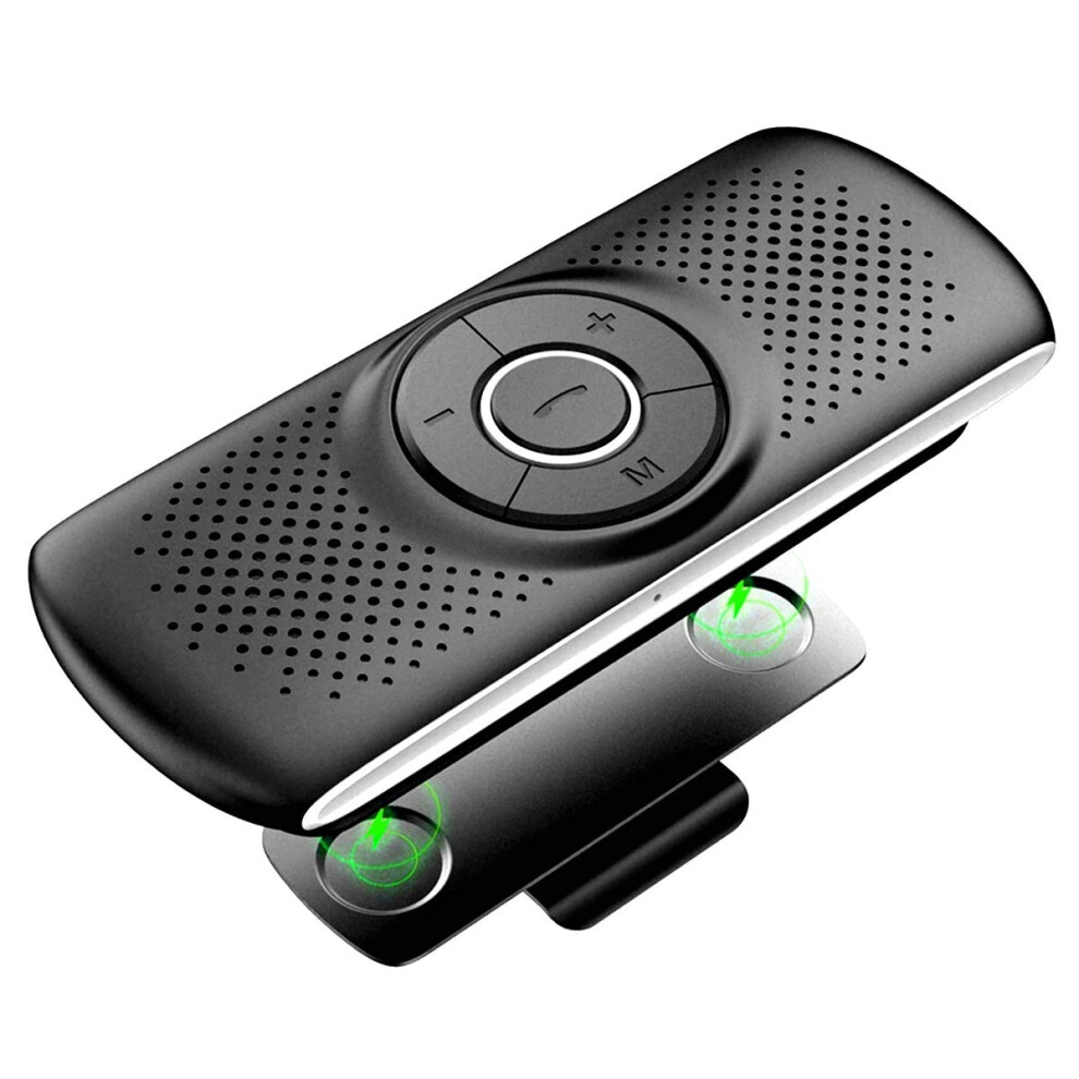Chronus Portable Bluetooth Speaker, Car Handsfree Speakerphone, Stereo Sound Enhanced Bass/Built-In Mic/Tf Card Player/Google Assistant Voice Command 6976918030887