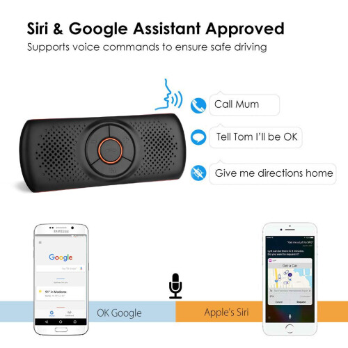 Kit Bluetooth para Carro com Alto-Falante, Suporte para Chamadas e Assistente de Voz - . 1