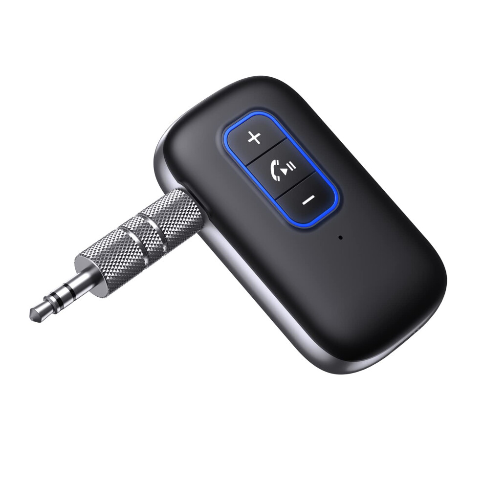 Chronus Aux Bluetooth Adapter For Car, Bluetooth 5.0 Receiver With Hands-Free Calls, Dual Connection, 18Hr Playtime, Noise Canceling, Bluetooth Car 6976918031167
