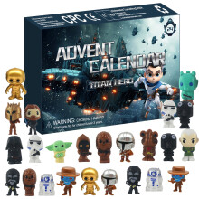 (A) Christmas Advent Calendar 24PCS The Avengers Cute Cartoon Advent Calendar Miniatures Toys Christmas Gifts